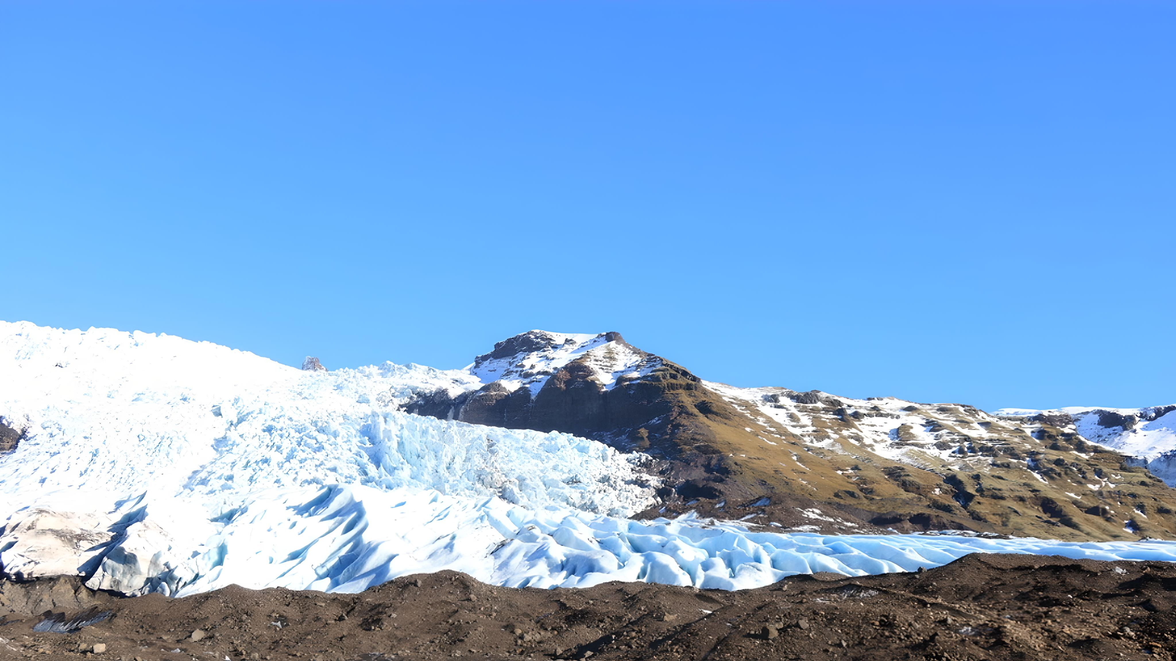 Landscape of glacier in Iceland